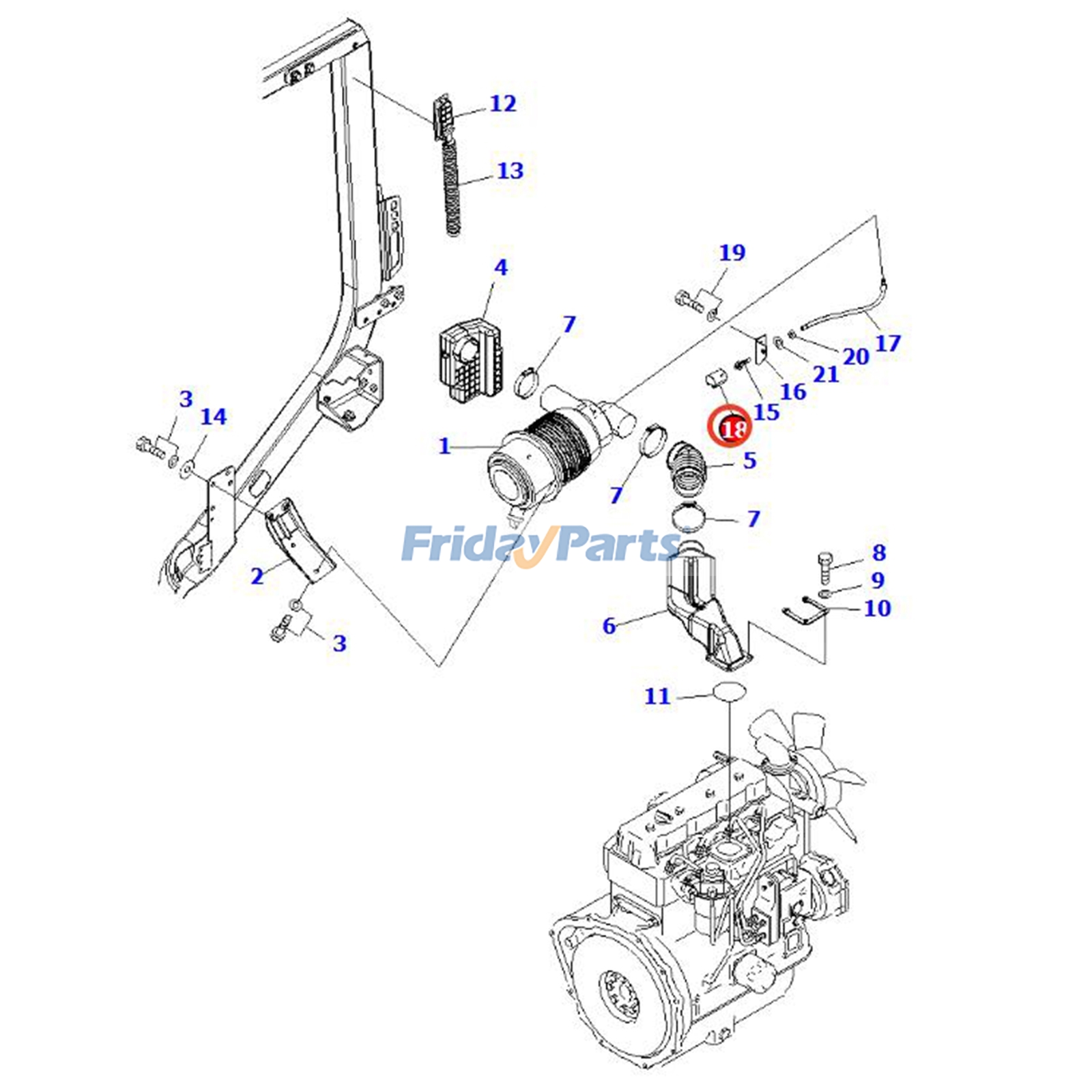Interruptor de vacío de 25" 2913166 8223527 para manipulador telescópico JLG 644E-42 Para JLG
