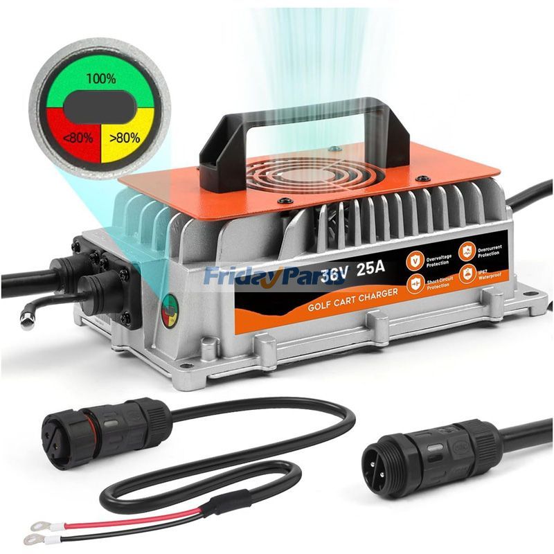 Chargeur de batterie au lithium 25 A 36 V pour voiturette de golf EZ-GO Yamaha Club Car