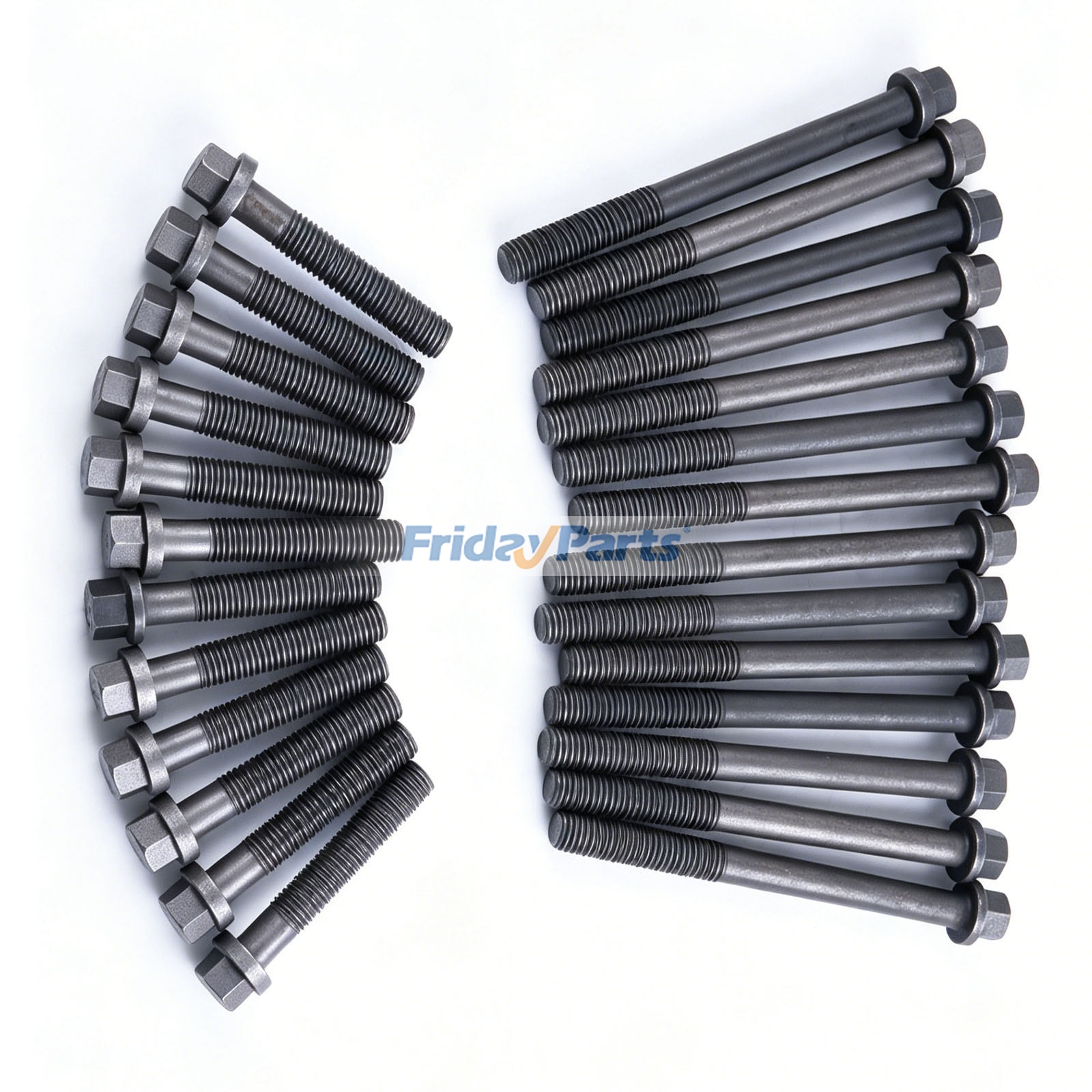 26 piezas de pernos de culata 3917729 3917728 para motor Cummins 6C8.3 6CT8.3 6CTA ISC ISL de FridayParts