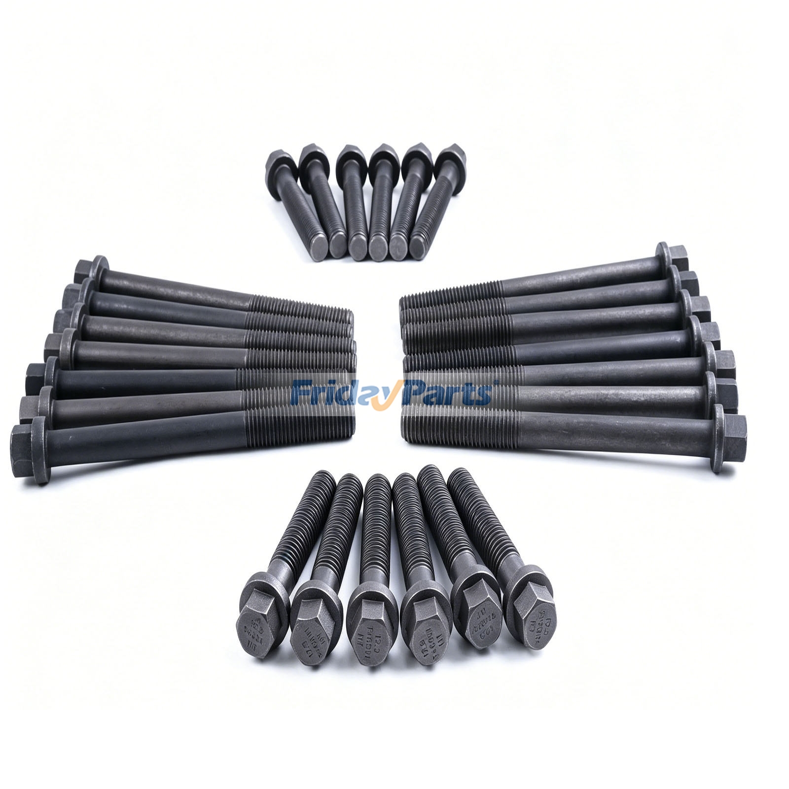 26 piezas de pernos de culata 3917729 3917728 para motor Cummins 6C8.3 6CT8.3 6CTA ISC ISL