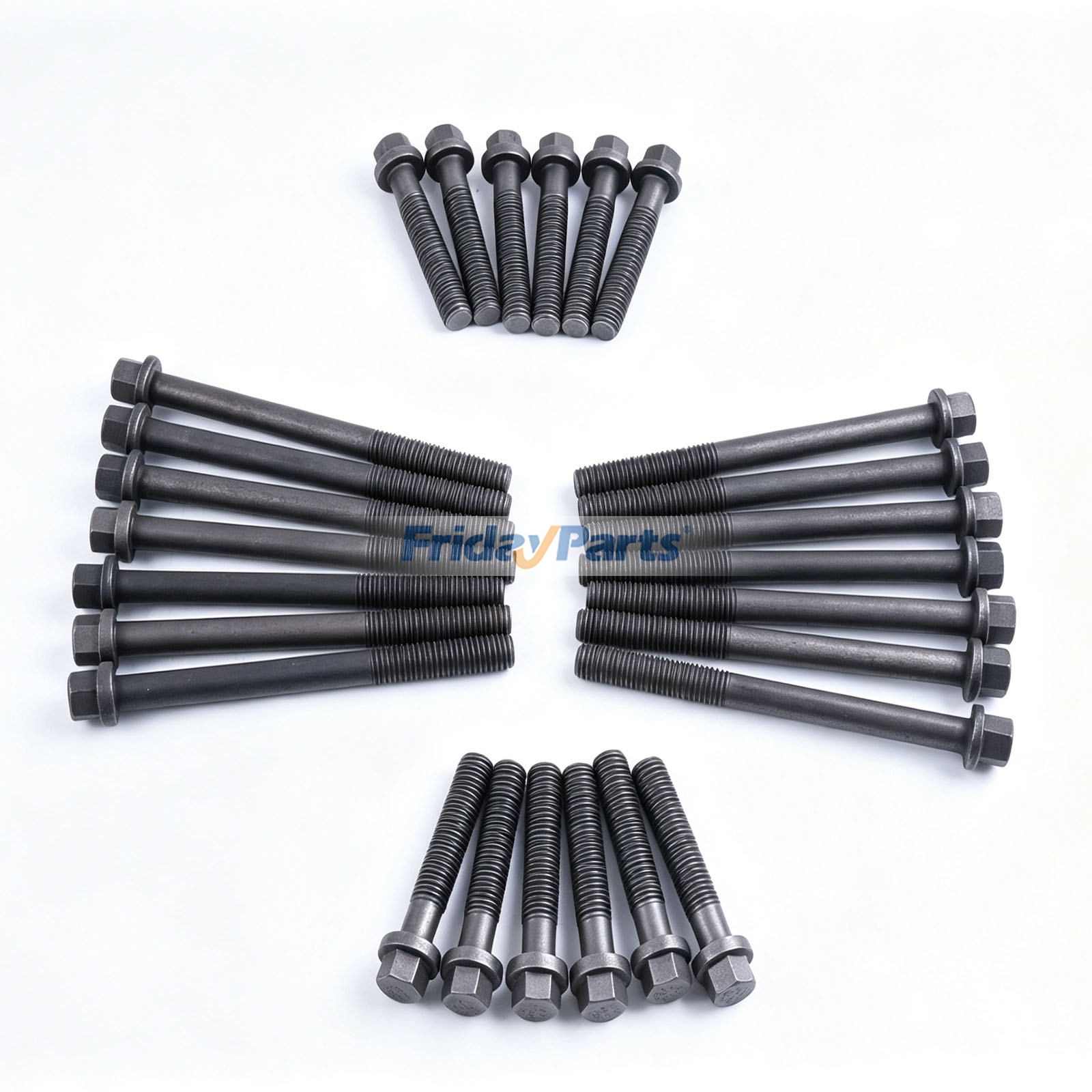 26 piezas de pernos de culata 3917729 3917728 para motor Cummins 6C8.3 6CT8.3 6CTA ISC ISL para Motor  FridayParts