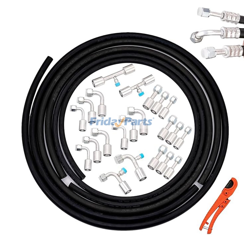 26 Pieces 9.5ft Air Conditioning Hose And Fitting Kit