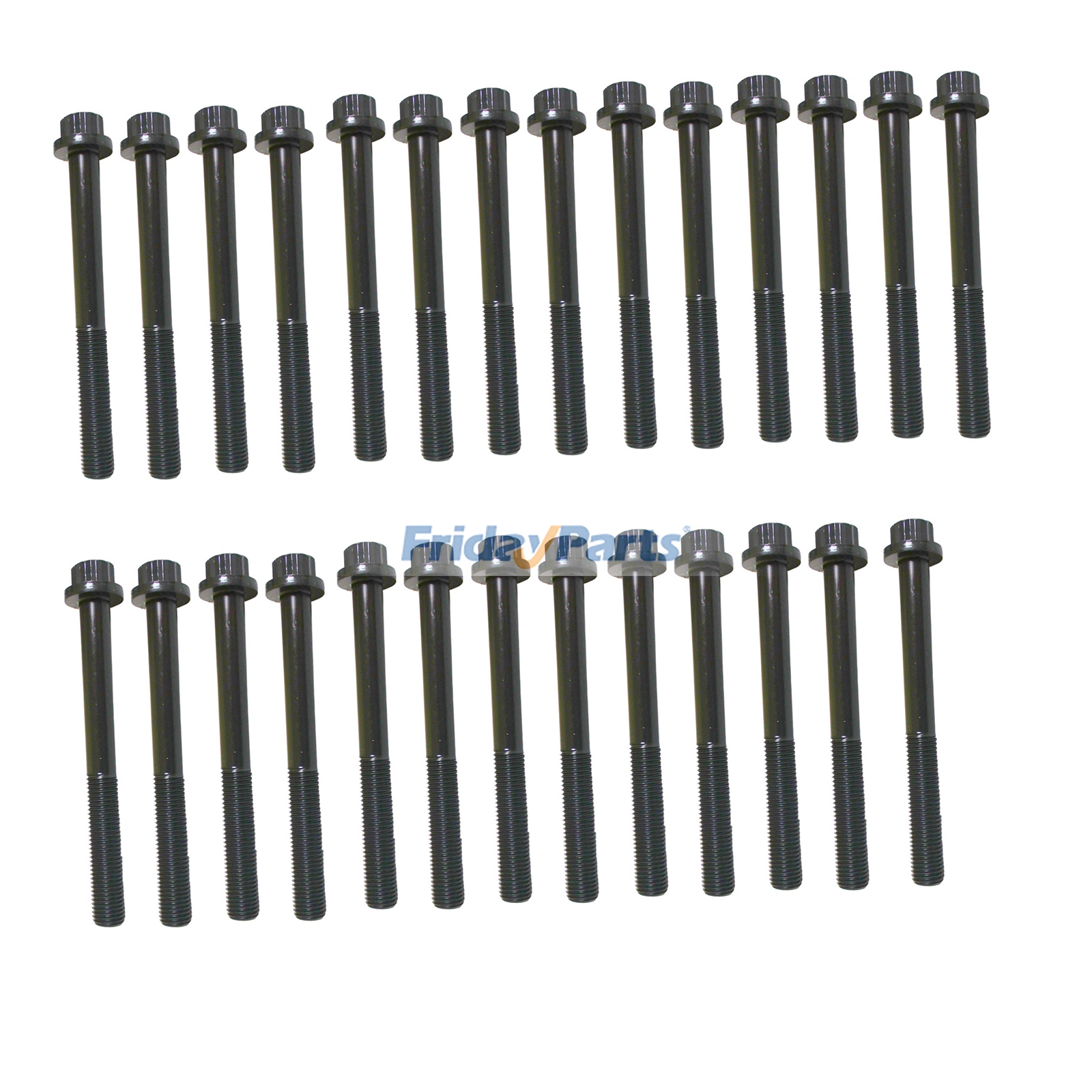 26 Pieces Cylinder Head Bolt 1090701011 1090701001 for Isuzu Engine 6BD1 6BG1 Premium Quality with 3-Year Warranty