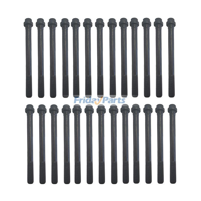 26Pcs Cylinder Head Bolt 263-2915 183-5163 for Caterpillar CAT Engine C140 C9 C-9 C9.3 C9.3B