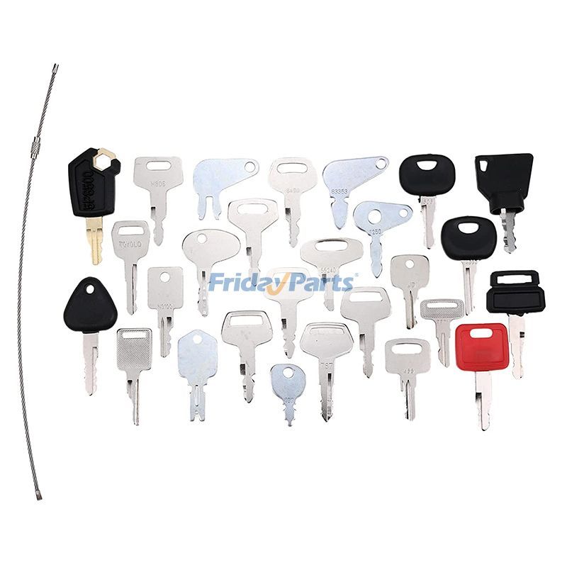 VOLVO用コマツ CASE キャタピラー CAT JCB ボルボ 重機用イグニッションキー 27個