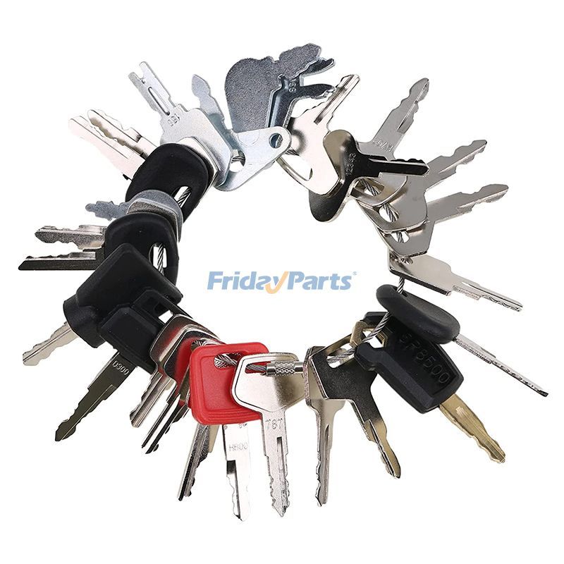 Zündschlüssel für Komatsu CASE Caterpillar CAT JCB Volvo Schwere Baumaschinen, 27 Stück