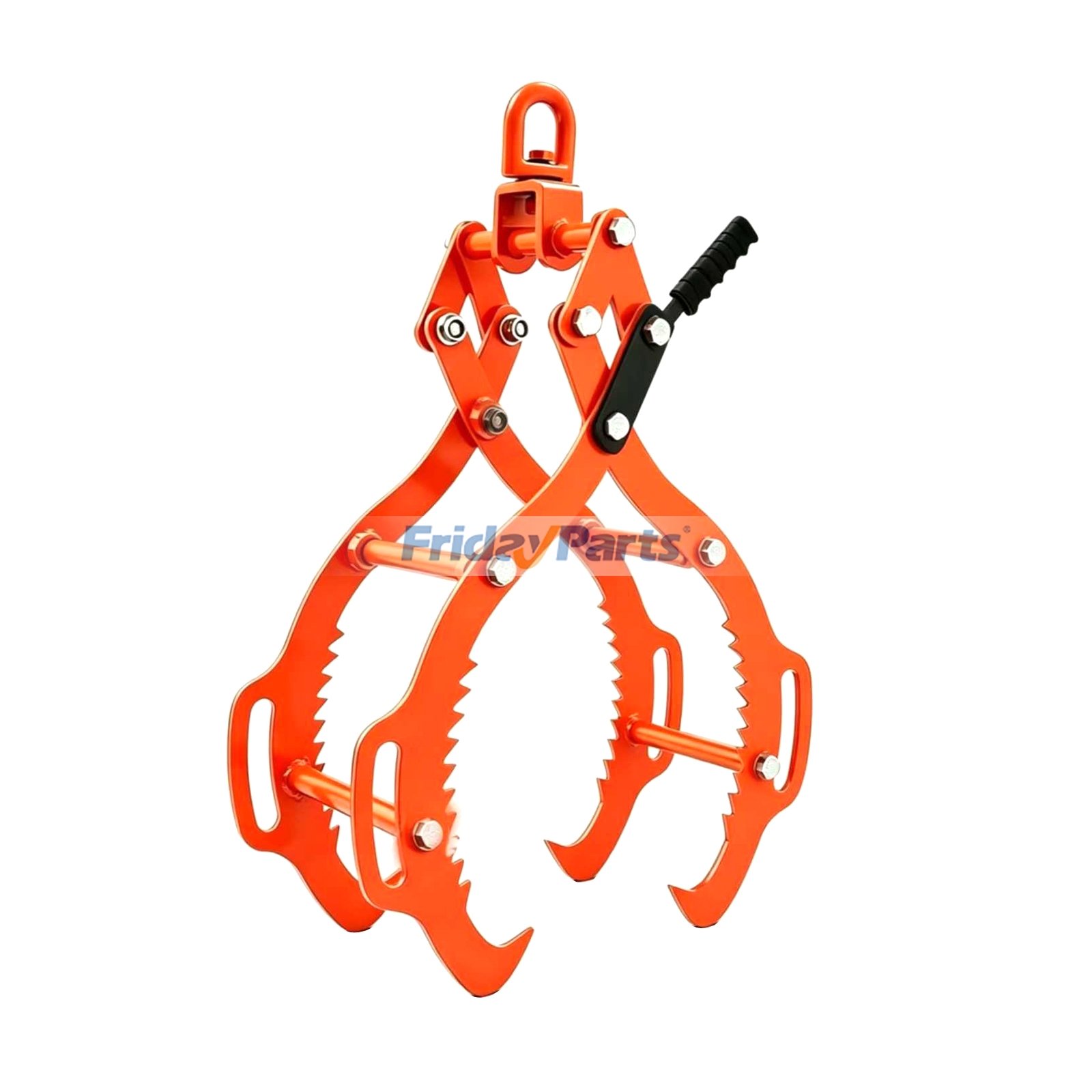 Pinza para troncos de alta resistencia de 71 cm (28 pulgadas) con 4 garras dentadas. Tenazas para madera para levantar, deslizar y manipular troncos con tractor, excavadora, ATV, UTV o camión. para ATV/UTV,Excavadora,Camión todoterreno,Tractor,Camión,Vehículo utilitario