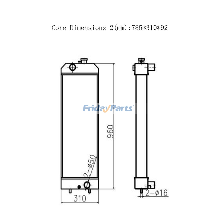 Engine,Excavator Radiator