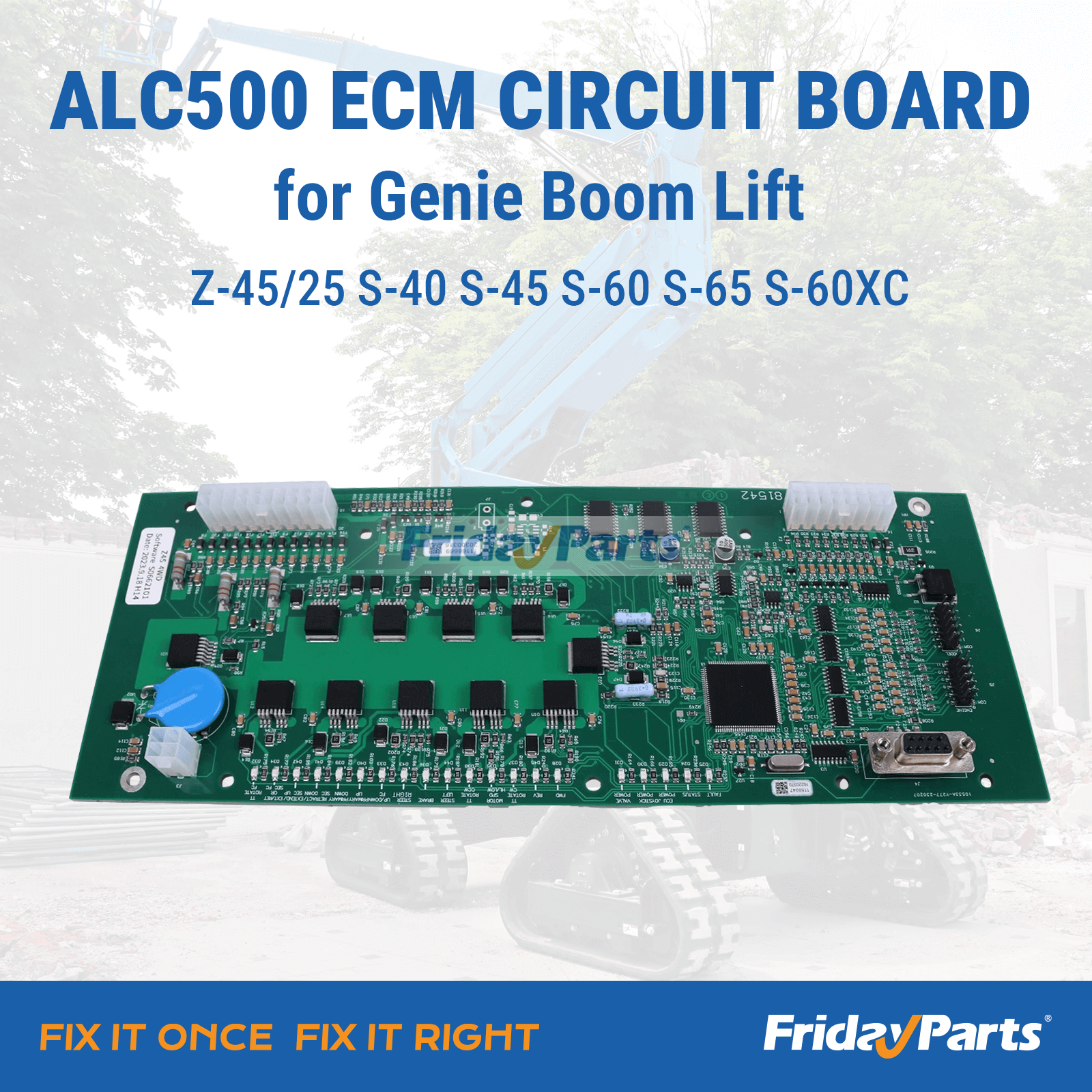 Carte de circuit imprimé ECM ALC500 121765GT 235321GT 235411GT pour nacelles élévatrices Genie Z-45/25 S-40 S-45 S-60 S-65 S-60XCpourPour Genie