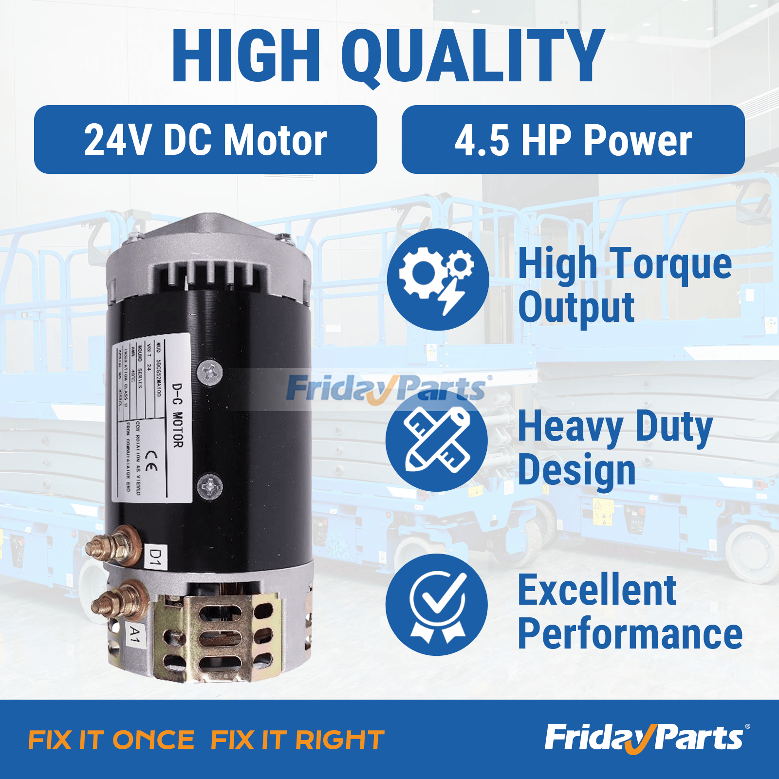 Aerial Work Platforms Electric Motor