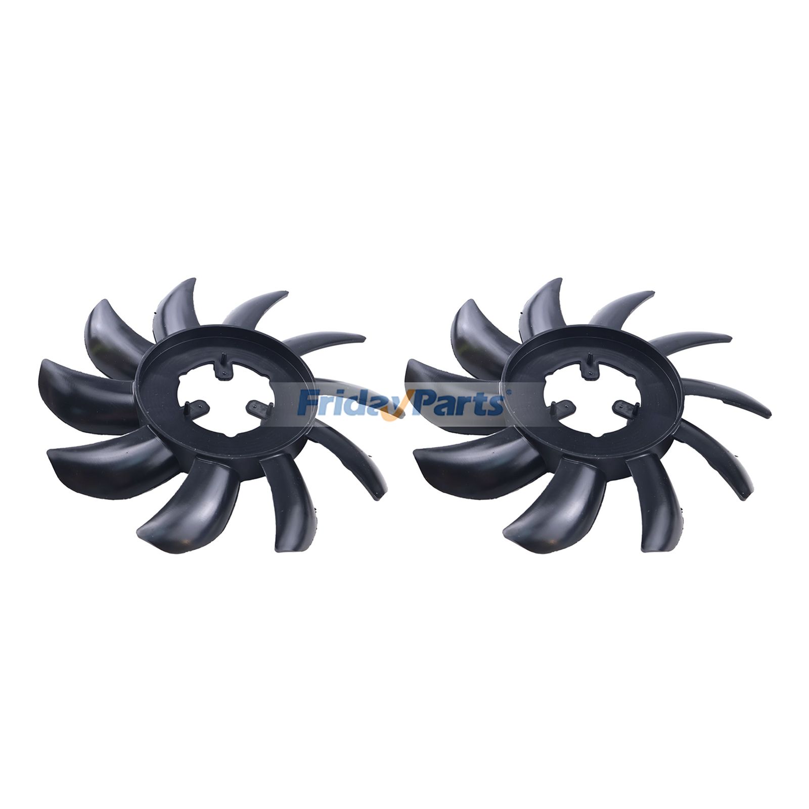 2 Pieces 10 Blades Fan for Cub Cadet RZT-L42 RZT-L46 RZT-L50 RZT-S54 Z-Force L48 Troy-Bilt Z 50 Z 54 Mower - Replaces Hydro-Gear 53994 55217