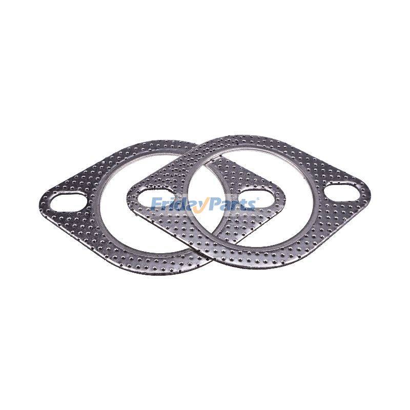 2 juntas de escape de 2,5" 120-06310-0001 y 120-06310-0002 para colector de brida de silenciador de FridayParts