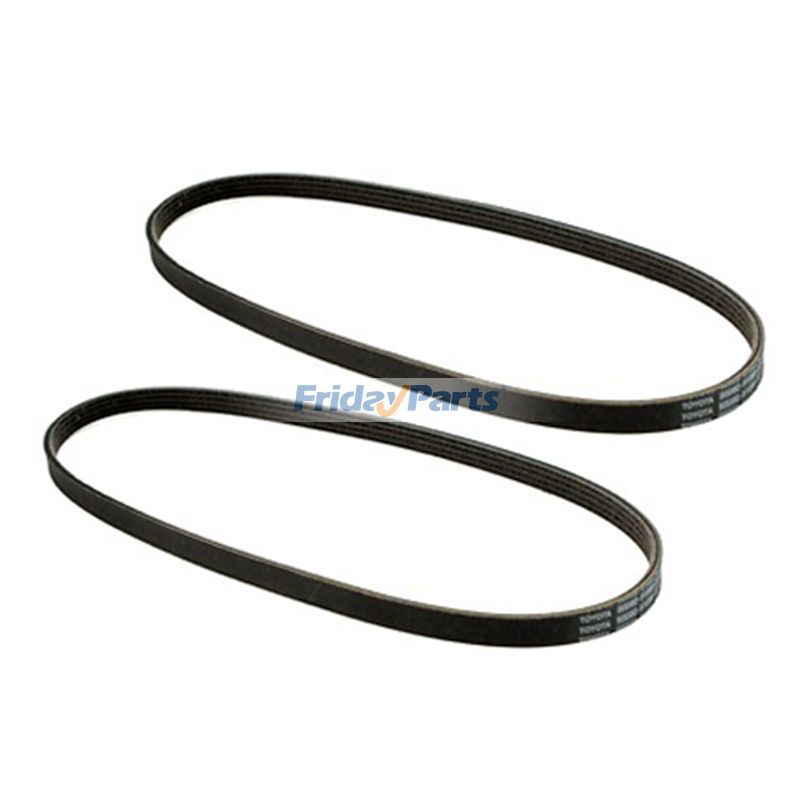 2 Pieces Belt 90080-91088 for Toyota 1994-2006 Camry 2001-2004 Highlander 1998-2007 Sienna Lexus 2007 RX350