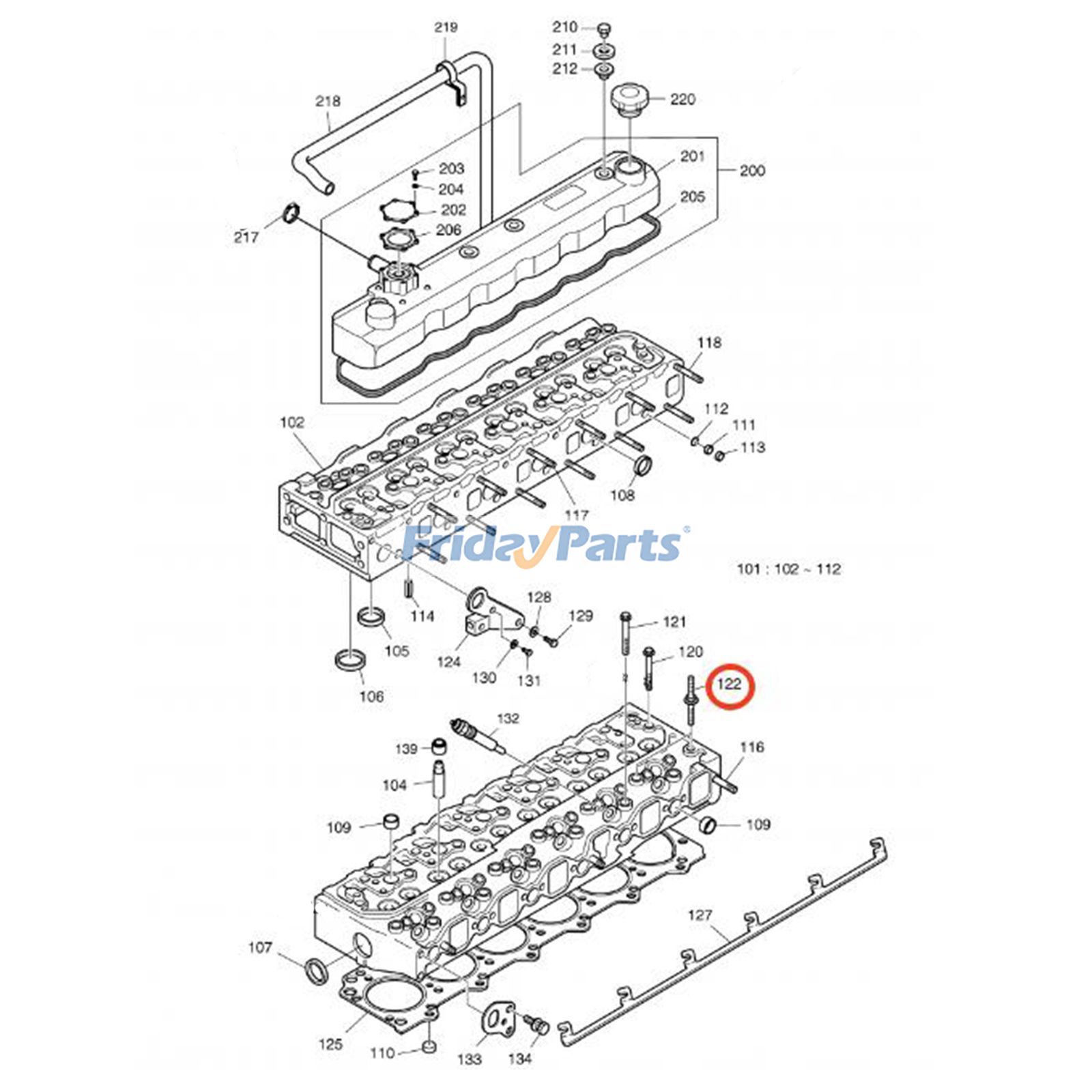 Boulon de culassepour Pelle,Chargeur