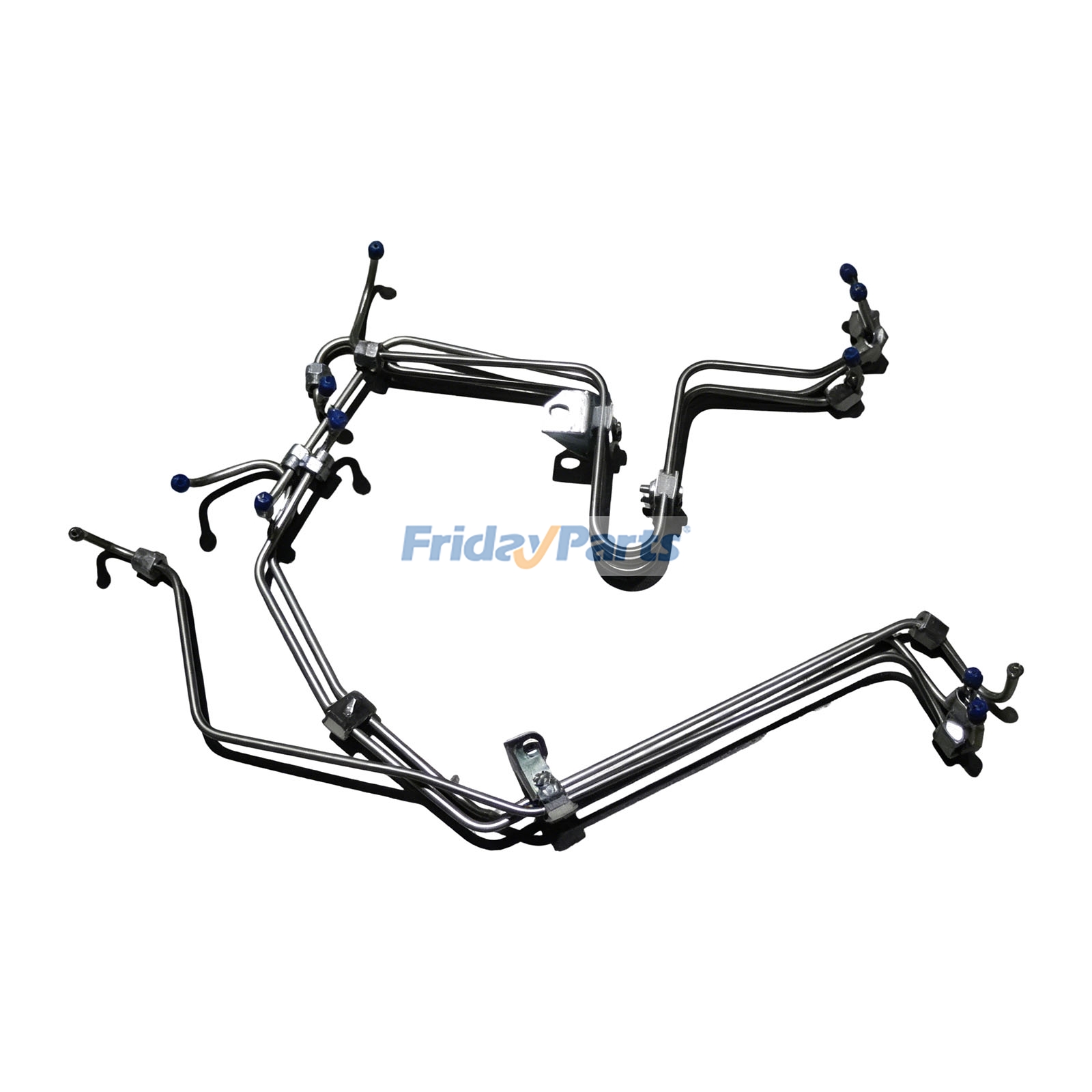 2 Pieces Fuel Injector Supply Tube 3960464 3960465 for Cummins Engine 6B5.9 6BT