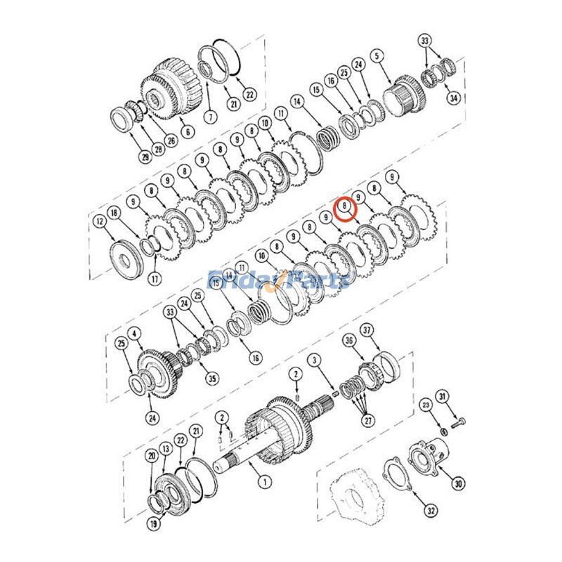 トラクター ノッチ付きディスク