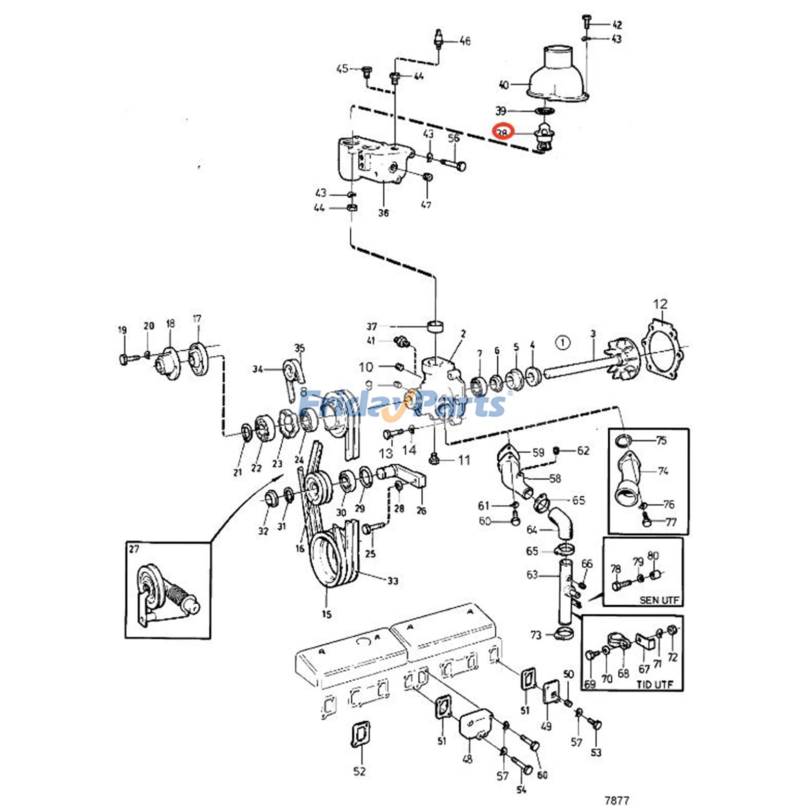 Thermostatfür Motor