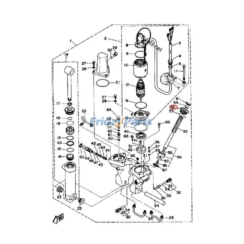 Embout de cylindre de garniturepour Moteur,Maritime