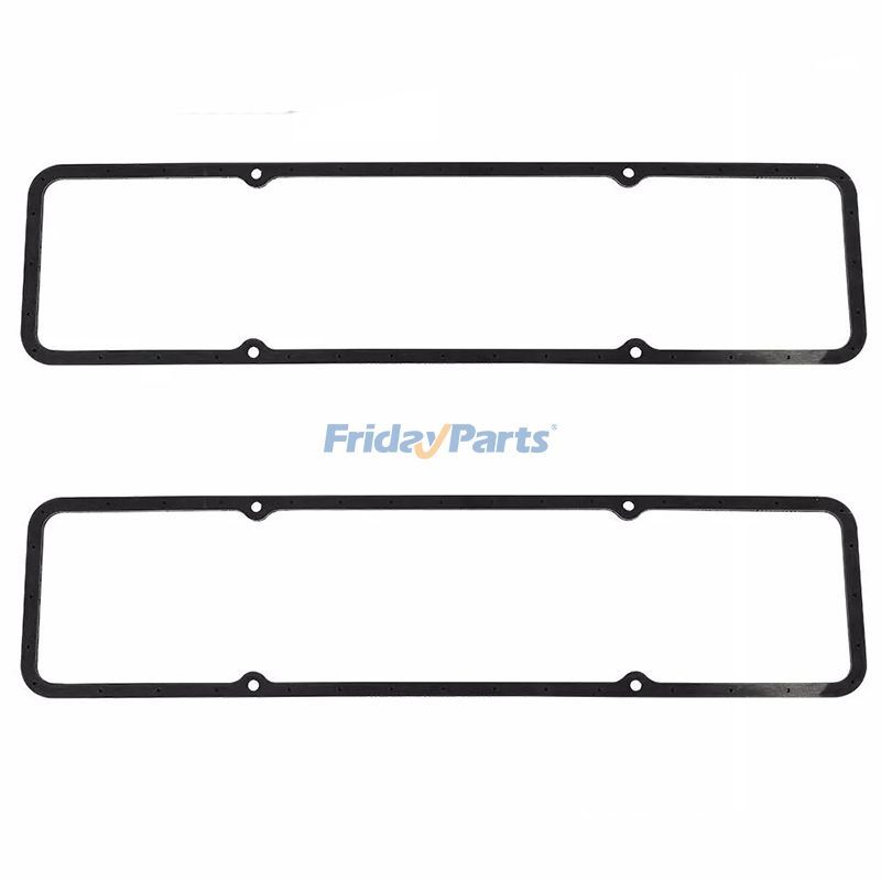 2 Pieces Valve Cover Gasket HT-02EMA4506ABK 7484BOX for Chevy SBC Engine 283 305 327 350 383 400