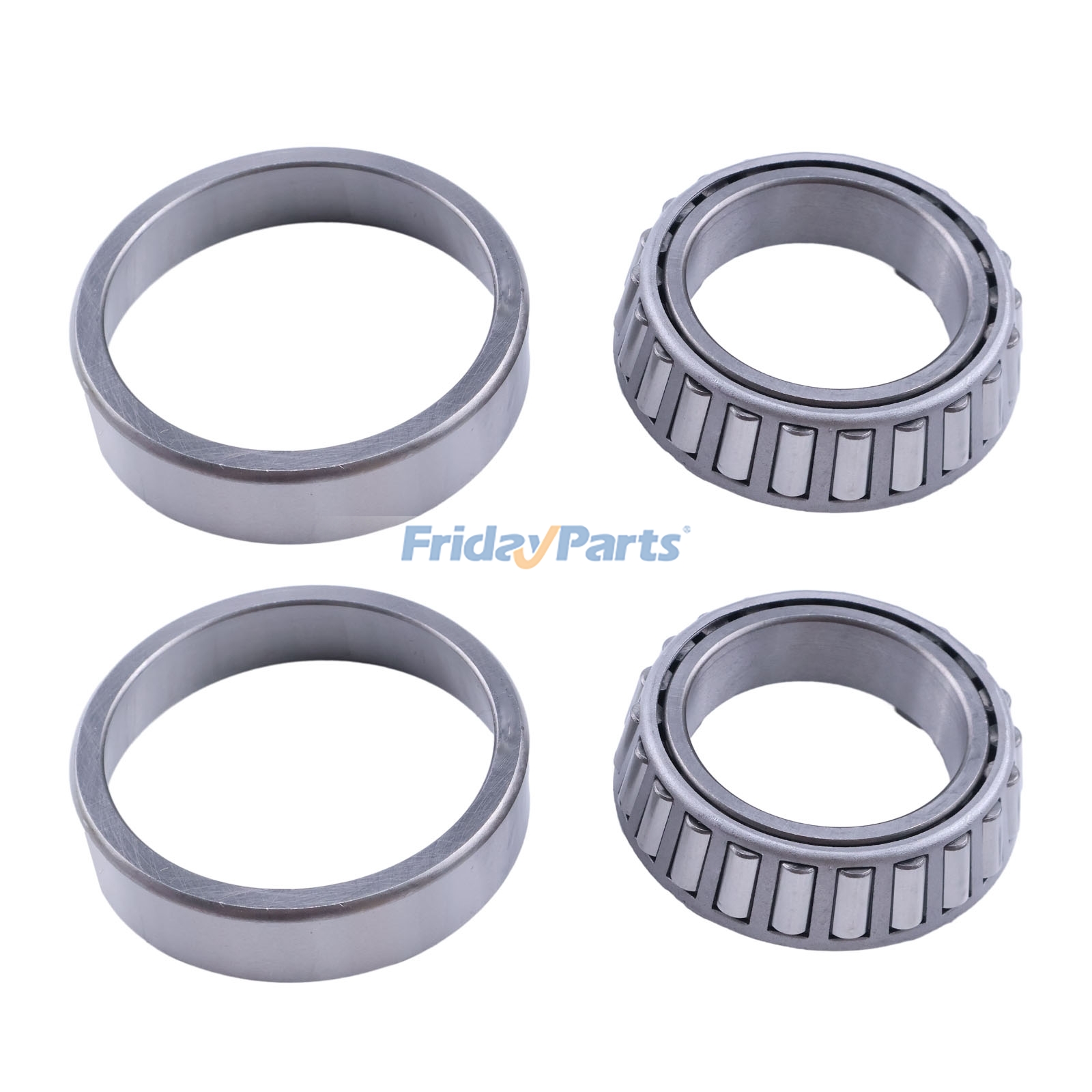 2 Set 45.24*73.43*21.43mm Single-Row Tapered Roller Bearing & Race Kit LM102911 LM102949 for GM 8.5" 10-Bolt