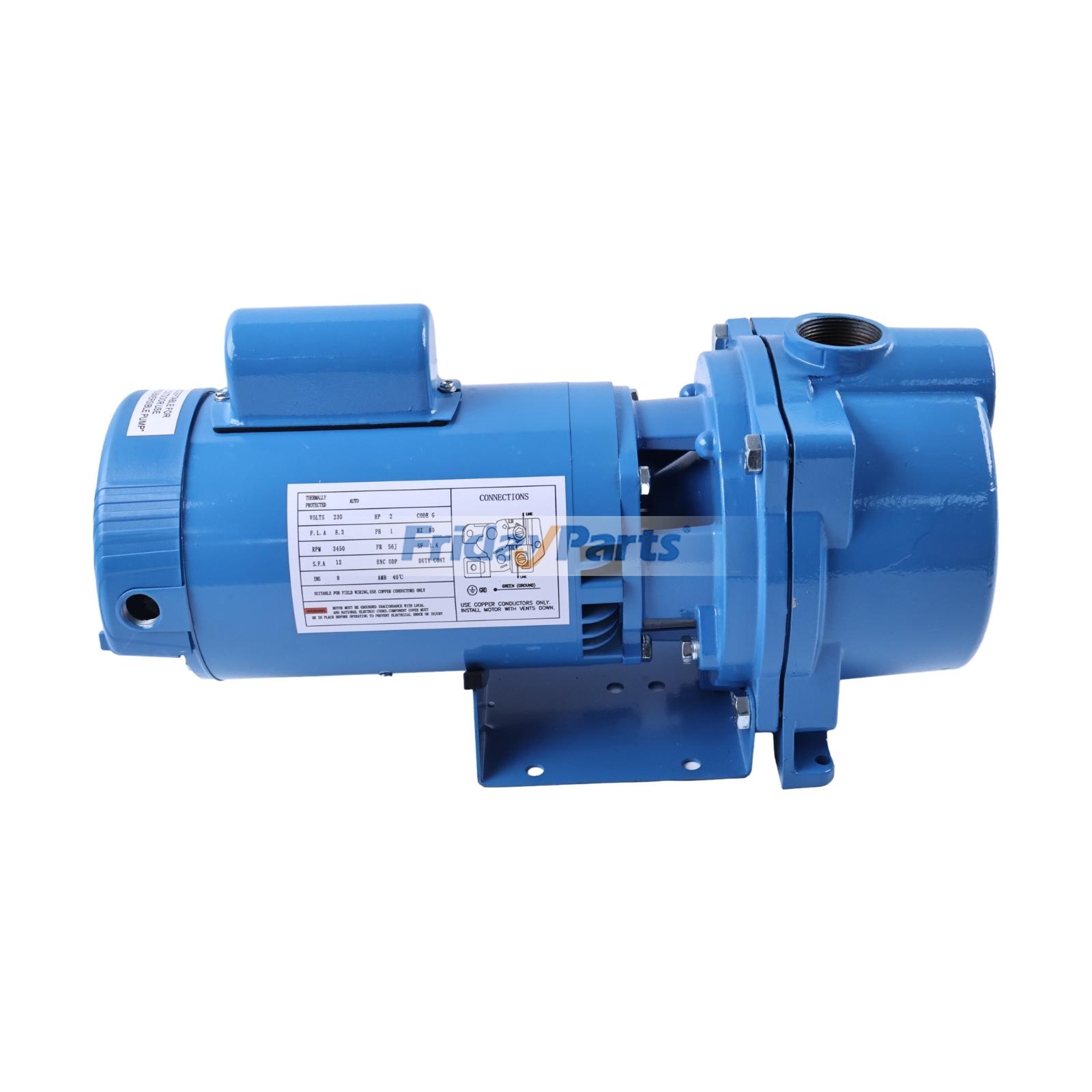 Pompe centrifuge monophasée auto-amorçante 2 CV 230 V pour arrosage automatique de pelouse Goulds, alimentation résidentielle, CVC et transfert d'eau