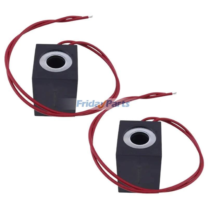 2Pc 12V 22W Solenoid Valve Coil 10162-76 10245-81 for Hydraulic Power Unit Lift Dump Valve Stem Series 10 12 16 38 58