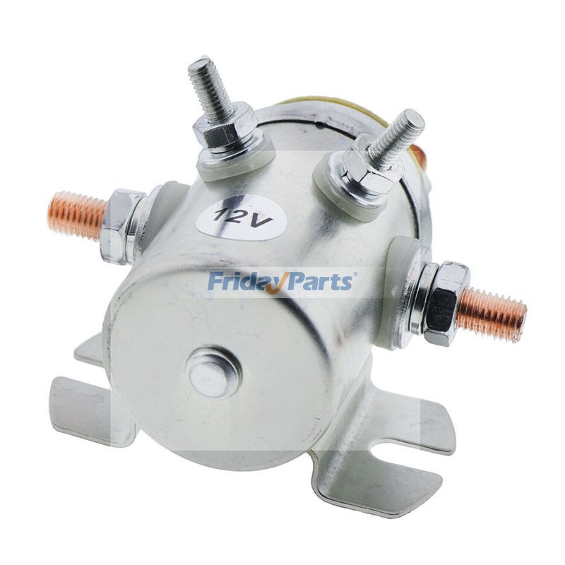 FridayParts 2Pcs 12V 6 Terminal Continuous Duty Switch Relay Solenoid for AutoBoom Winch