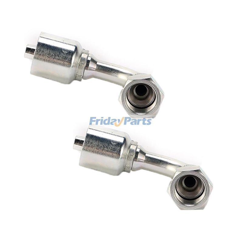 2 Stück Crimpverschraubung mit 3/8" Innengewinde JIC 06Z-666 für Parker Weatherhead