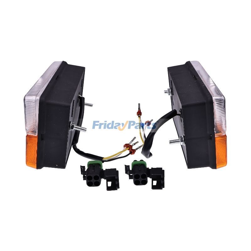 2Pcs Lâmpada de luz lateral frontal 700/30800 para retroescavadeira JCB 2CX 3C 3CX 3D 4C 4 4CX 1400B-2 1550B-2 1600B-2 1700B-2 3D-4 3DS-4 para Plataformas de trabalho aéreo,Empilhadeira ,Carregadora 