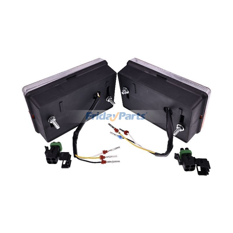 Plataformas de trabalho aéreo,Empilhadeira ,Carregadora  Para JCB - 2Pcs Lâmpada de luz lateral frontal 700/30800 para retroescavadeira JCB 2CX 3C 3CX 3D 4C 4 4CX 1400B-2 1550B-2 1600B-2 1700B-2 3D-4 3DS-4