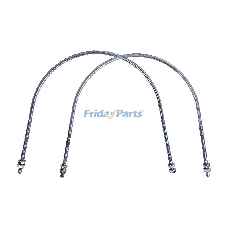 Lot de 2 boulons en U pour silencieux 4181672 4427493 pour Hitachi EX120 EX150 EX160WD EX200 EX200K EX60WD EX90 RX2000