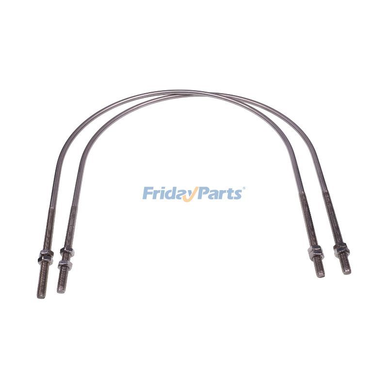 2Pcs U-Bolt 6754-11-5940 for Komatsu Engine 6D107 Excavator PC200-8 PC200LC-8 PC210-8 PC210LC-8 PC220-8 PC220LC-8 PC240LC-8 PC300-8