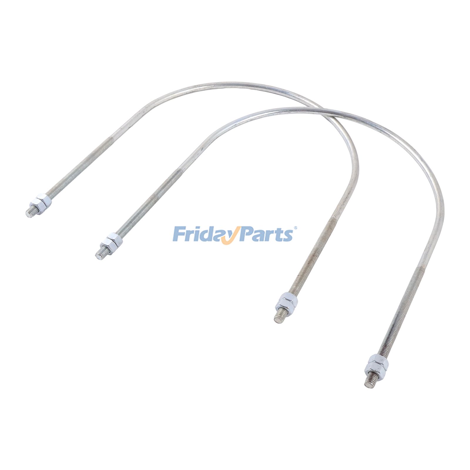 2Pcs Muffler U-Bolt 4140612 TH106046 for John Deere Excavator 290D 490 490E 70D 70