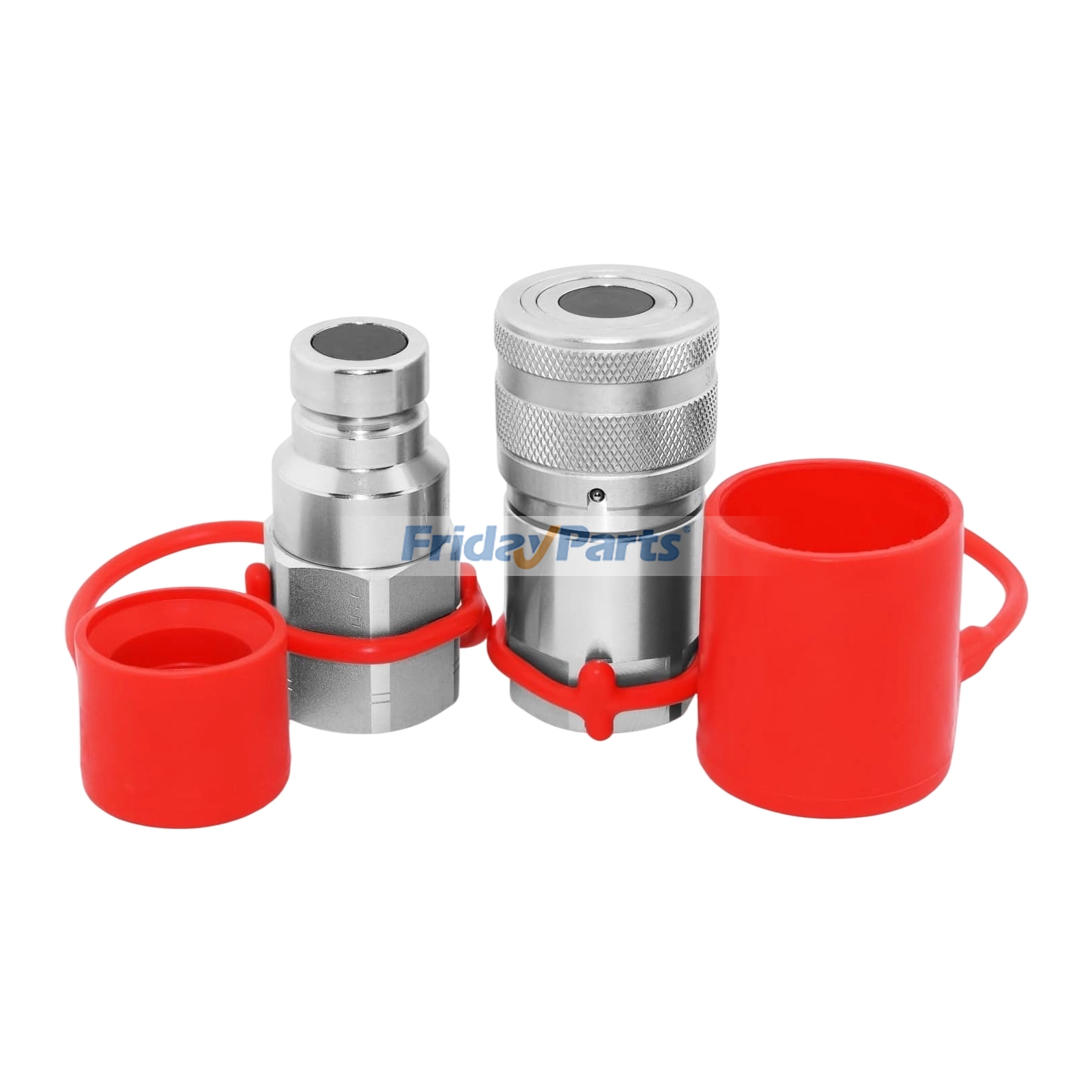 3/4″ 1″ SAE Male & Female Hydraulic Quick Coupler Set with Dust Cap Replacement for Eaton FF-HPG-12-16N-SAE FF-HPG-12-16C-SAE Summit FF34M-16S FF34F-16S