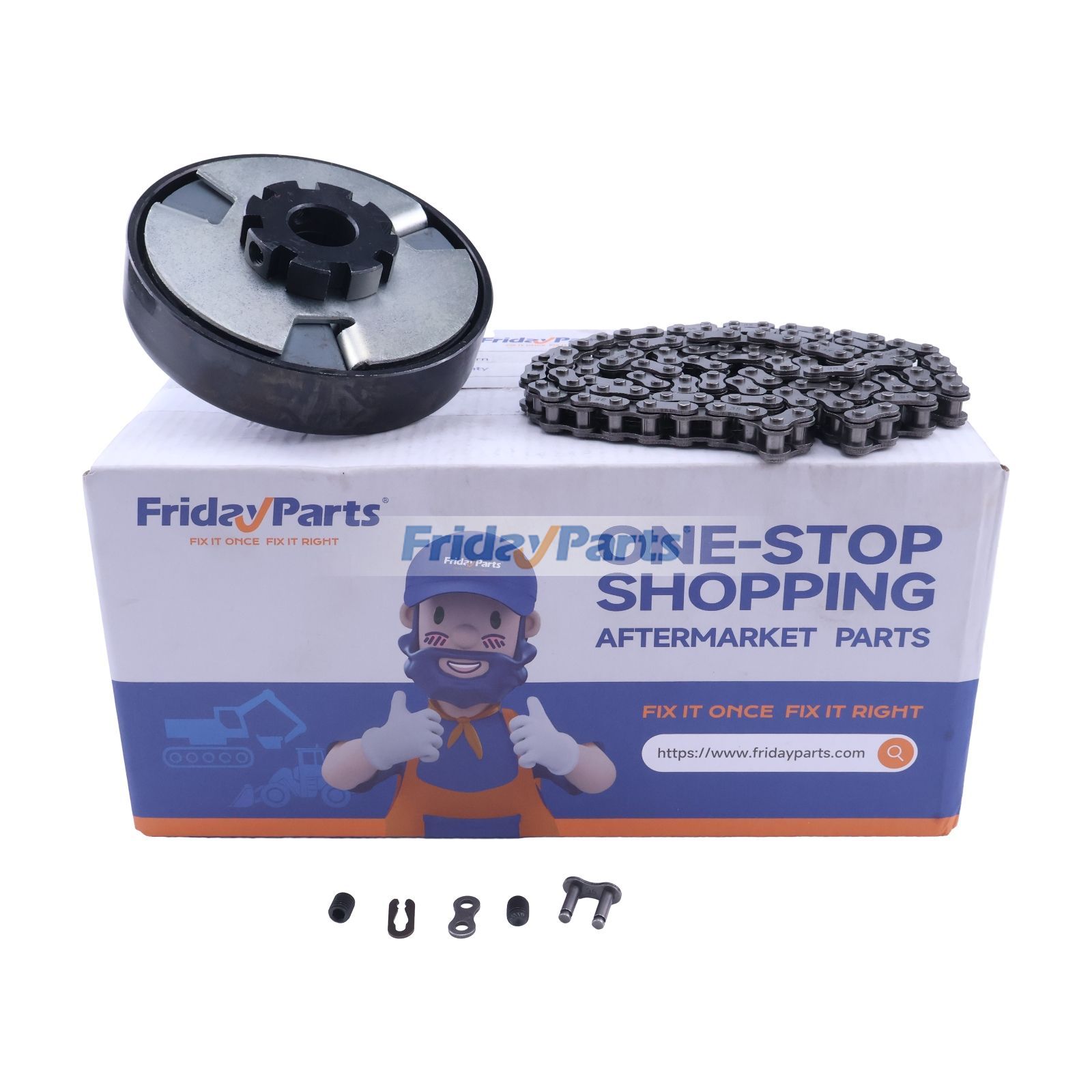 3/4" Bore 12 Tooth Clutch with #35 Chain Kit for Predator 212cc 6.5HP Small Engine