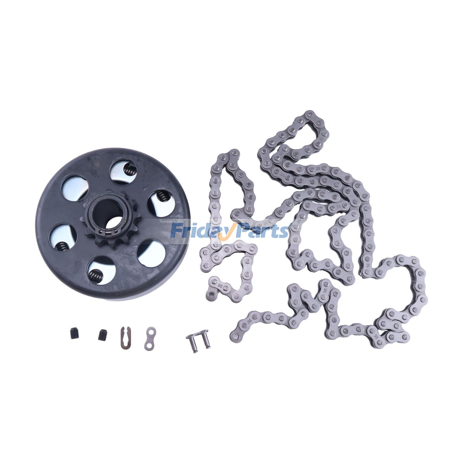 FridayParts 3/4" Bore 12 Tooth Clutch with #35 Chain 
