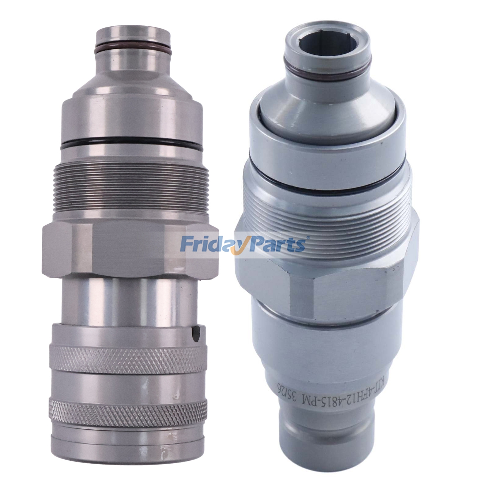 3/4" High Flow Cartridge 4BD4FH Manifold Male & Female Coupler TL65 TL64 for John Deere Skid Steer Loader 333E