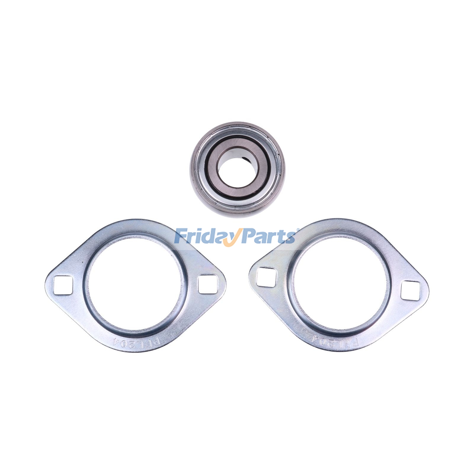 Cojinete de brida de dos pernos de acero prensado de 3/4" SBSFL204-12 para sistema de lona de camión volquete para Camión Para OTRA MARCA FridayParts