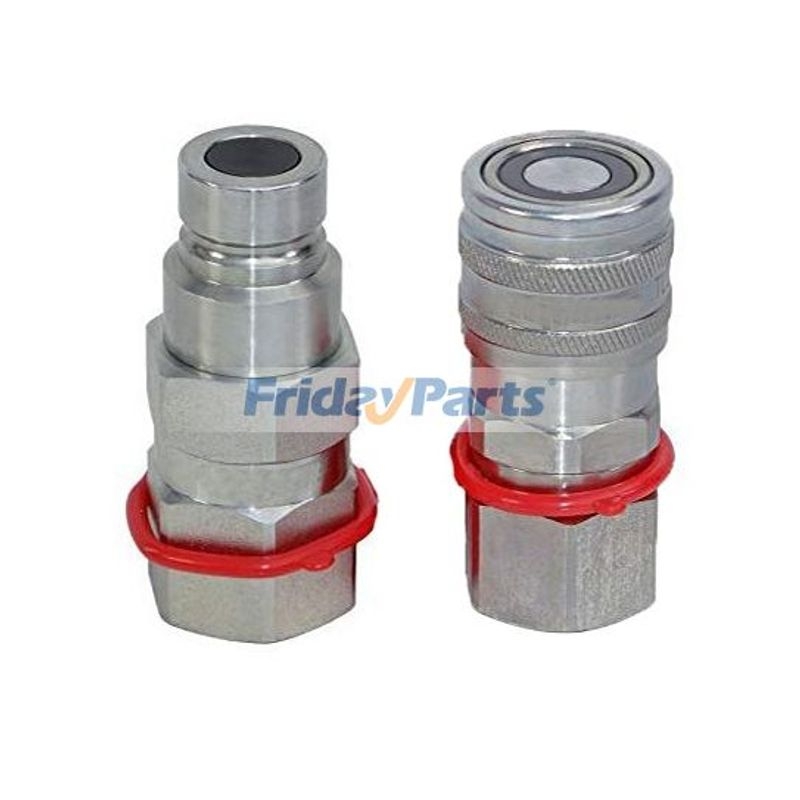 Besttoolifes Ensemble Coupleurs Hydrauliques Rapides G1/4 Acier Au Carbone - Raccord Tuyau Agricole