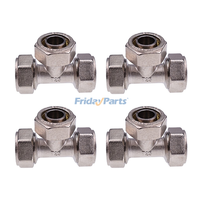 4 pièces de té 3/4" M8011 pour tuyauterie d'air comprimé RapidAir Max Line