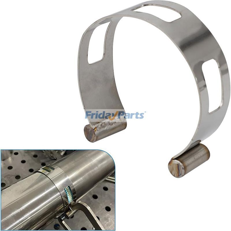 溶接加工用ステンレス製排気タッキングバンドクランプ