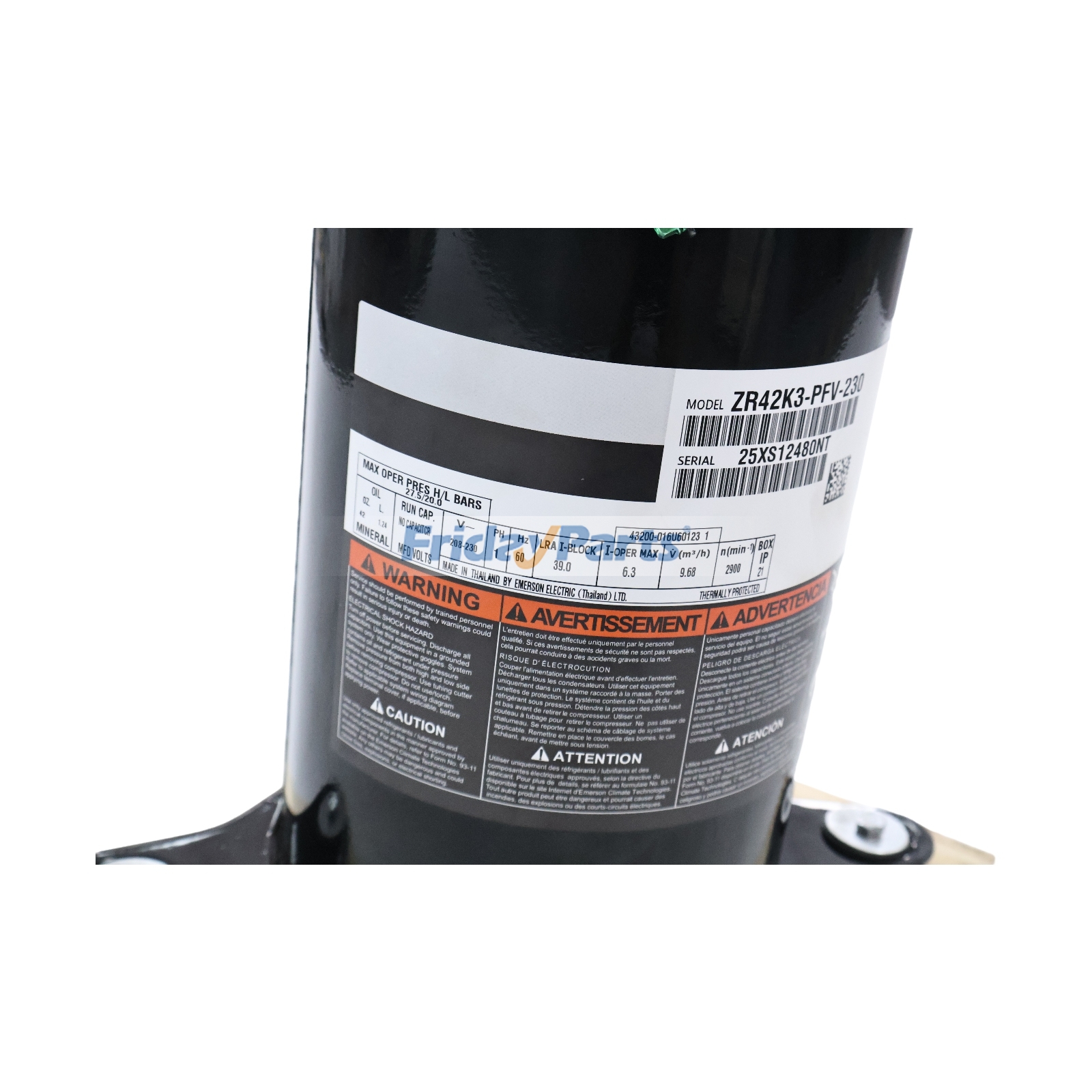 Scroll Compressor compatible with Industrial Equipment