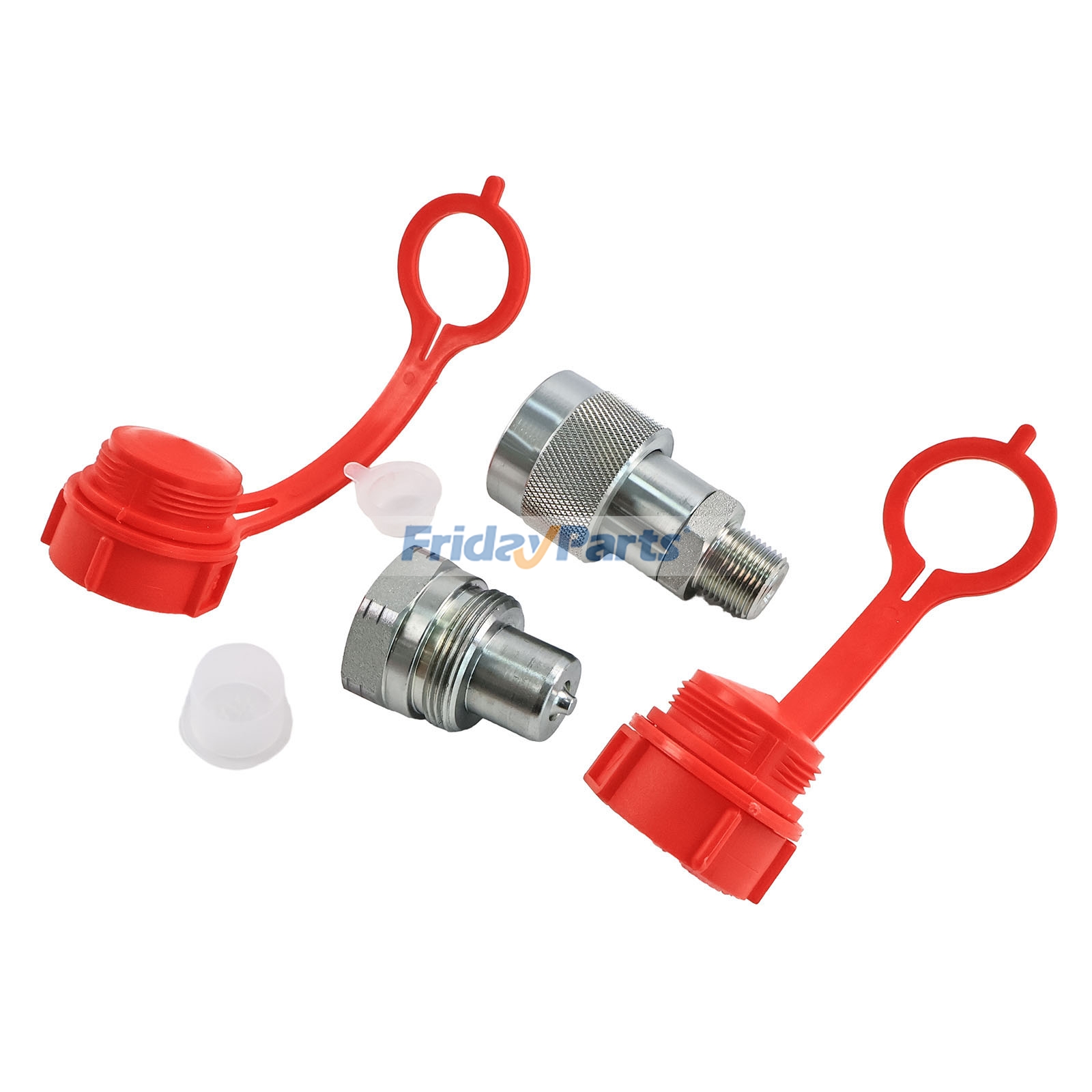 3/8" High Pressure Hydraulic Quick Coupler with Dust Cap HQC-HP-06B-06NF for Industrial Equipment