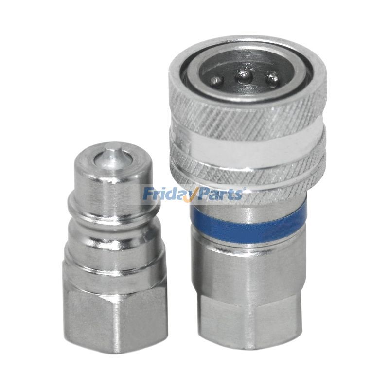 3/8インチSAEスレッド1/4インチボディ油圧クイックコネクトカプ​​ラセットAg ISO 5675 ボブキャットスキッドステアローダー用