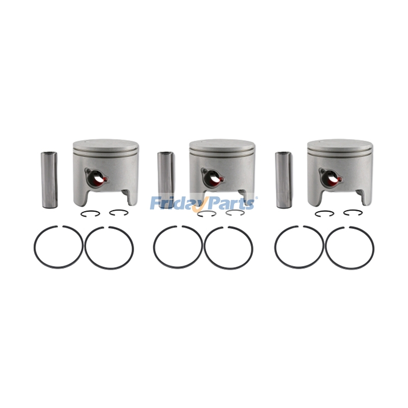 3 Cylinder Piston Kit 688-11631-03-94 for Yamaha Outboard 75HP 85HP
