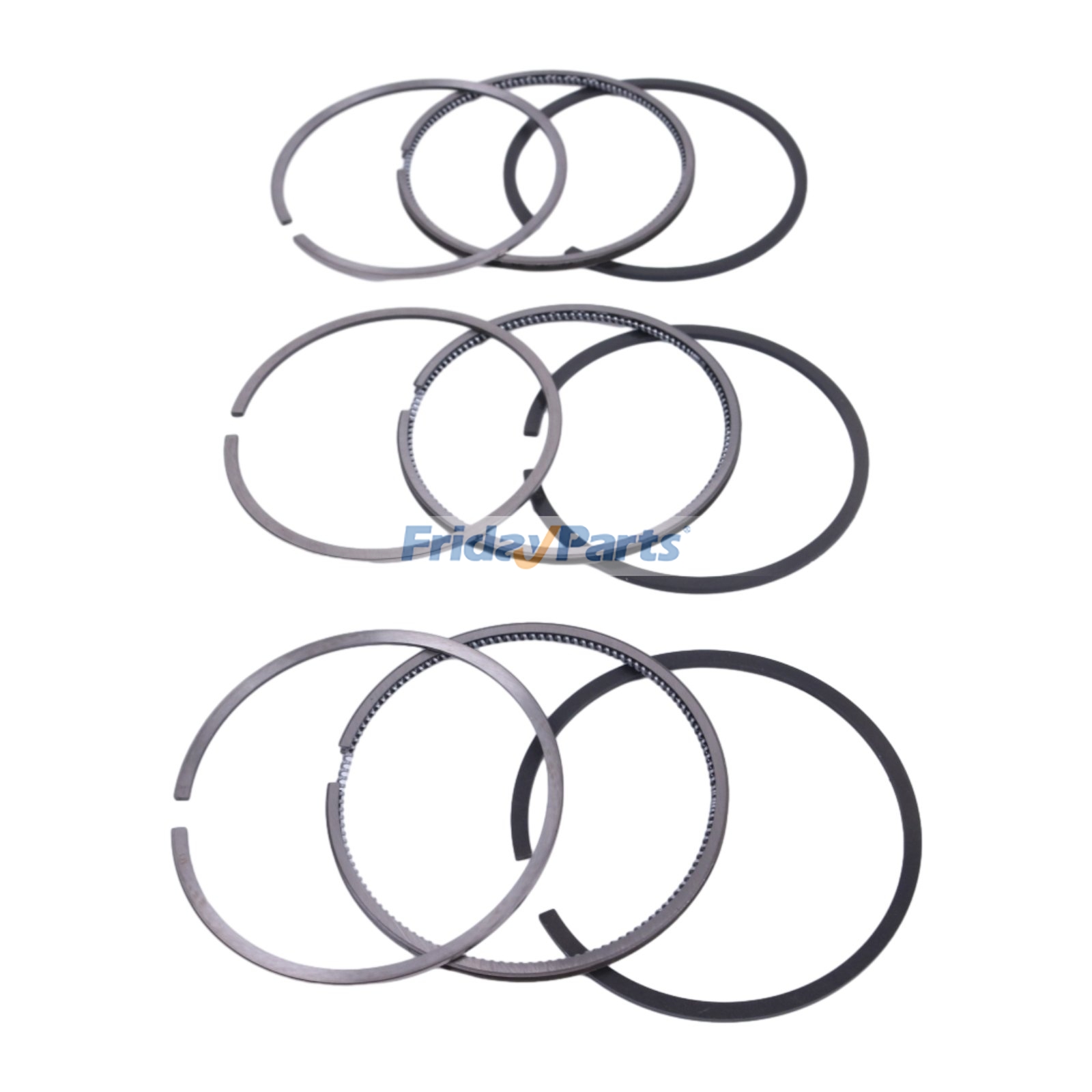 3 Cylinder STD Piston Ring Set Kit for Yanmar 3TNV70 3TNV70-HGE Engine