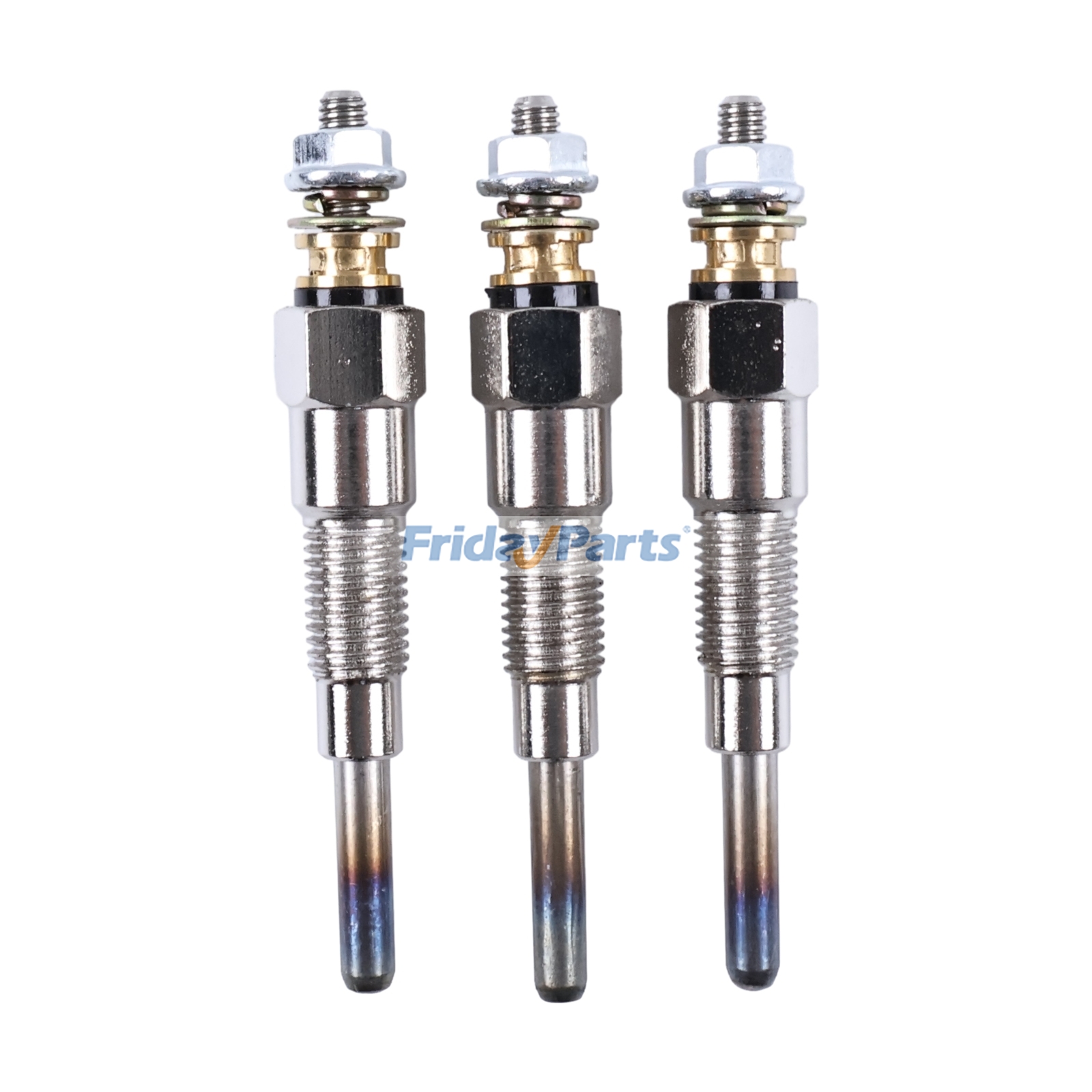 3Pcs Vela de incandescência 6698618 para Kubota Engine D1005 Bobcat Escavadeira 425 428 463 E25 E26 Minicarregadeira S100 S70 para Escavadora ,Carregadora 