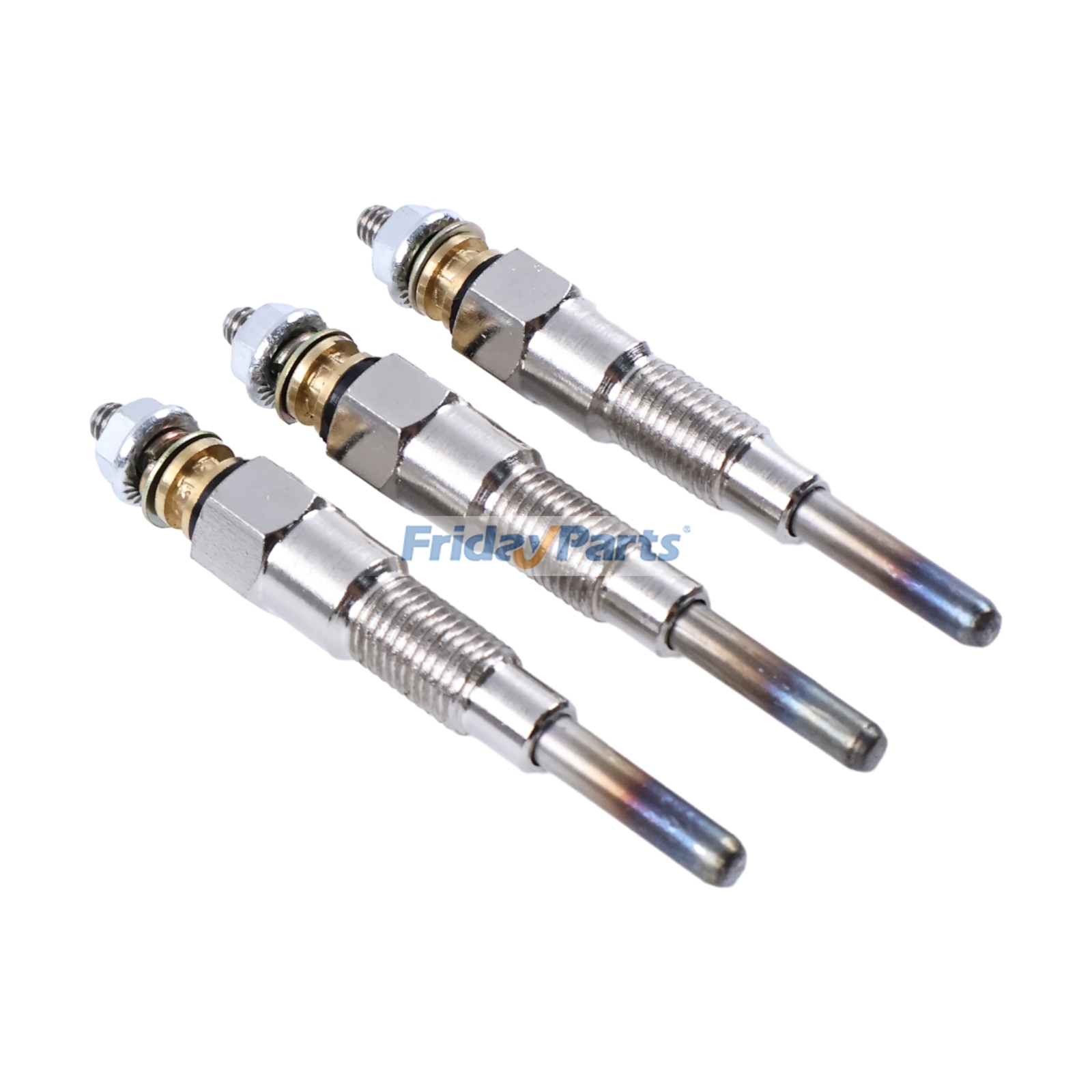 Escavadora ,Carregadora  Para BOBCAT - 3Pcs Vela de incandescência 6698618 para Kubota Engine D1005 Bobcat Escavadeira 425 428 463 E25 E26 Minicarregadeira S100 S70