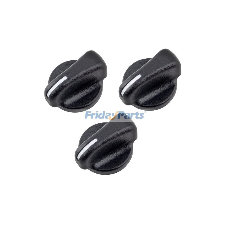 3 Pcs A/C Heater Control Knob 5011218AC for Jeep Wrangler Dodge Ram Van 1500 2500 3500