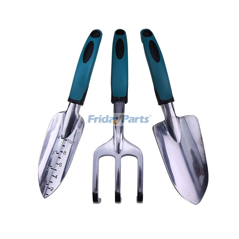 Ensemble d'outils de jardinage en aluminium 3 pièces avec poignées antidérapantes en caoutchouc TPR pour le jardinagepour Autres